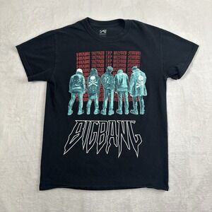 Big Bang Band KPop G-Dragon Daesung Tae Yang Black Short Sleeve Tour Shirt Men S